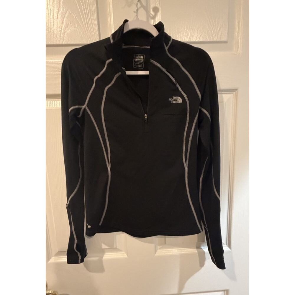 The North Face Flight Series 1/4 Zip Pullover Black VaporWick Womens S - Picture 2 of 9